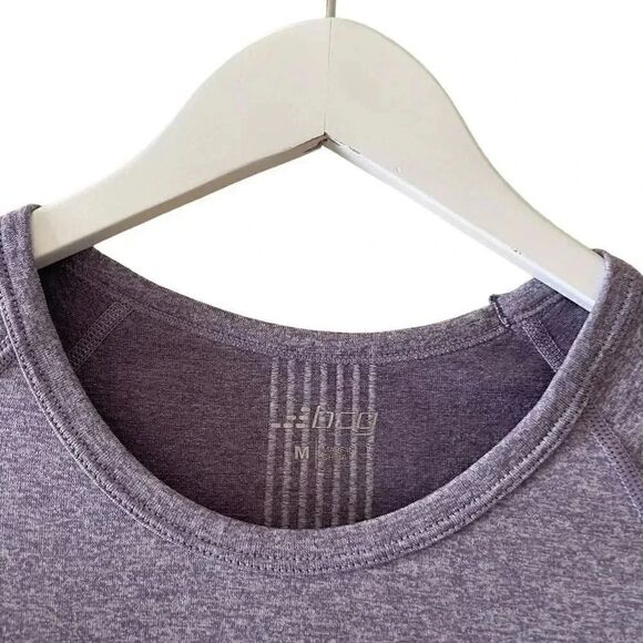 BCG Heather Purple Women’s Crewneck Long Sleeves Thumbhole Sporty SZ M #1150 - Picture 3 of 14